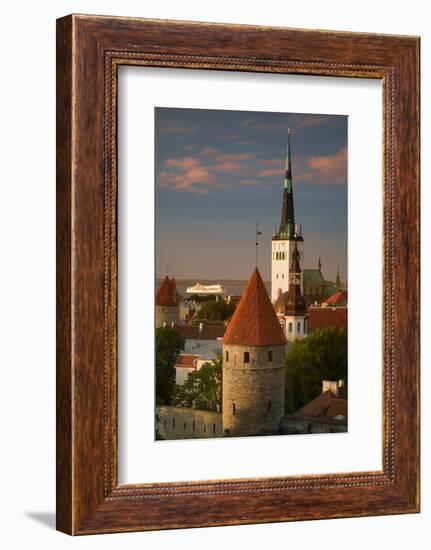 Spire of St. Olaf's Church in Tallinn-Jon Hicks-Framed Photographic Print