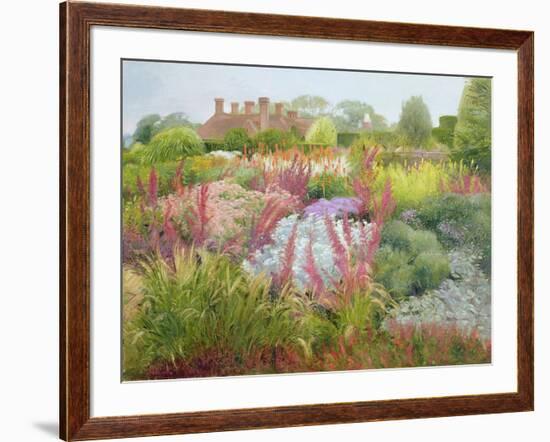 Spires of Kniphofia and Great Dixter-Timothy Easton-Framed Giclee Print