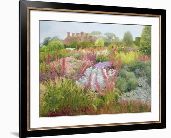 Spires of Kniphofia and Great Dixter-Timothy Easton-Framed Giclee Print