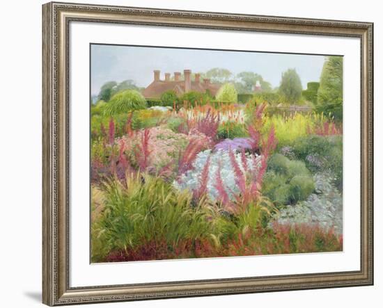 Spires of Kniphofia and Great Dixter-Timothy Easton-Framed Giclee Print