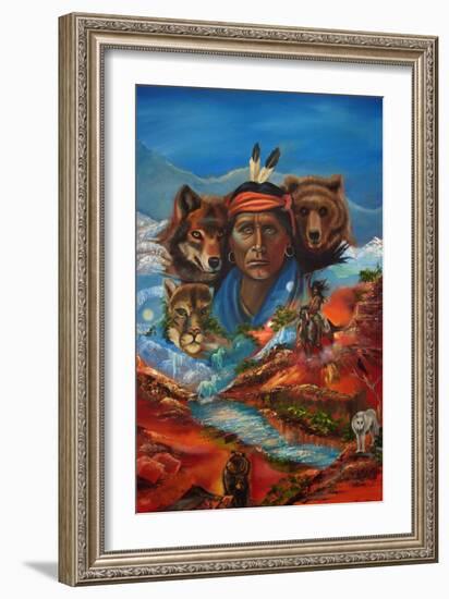 Spirit Guide Whispers-Sue Clyne-Framed Giclee Print