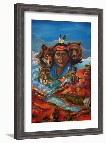 Spirit Guide Whispers-Sue Clyne-Framed Giclee Print