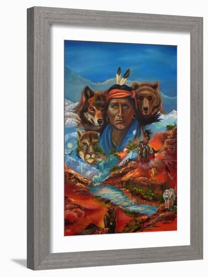 Spirit Guide Whispers-Sue Clyne-Framed Giclee Print