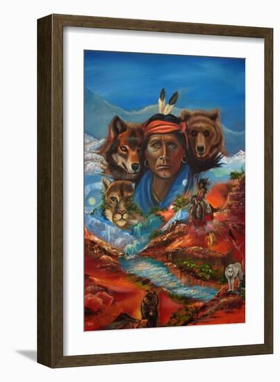 Spirit Guide Whispers-Sue Clyne-Framed Giclee Print