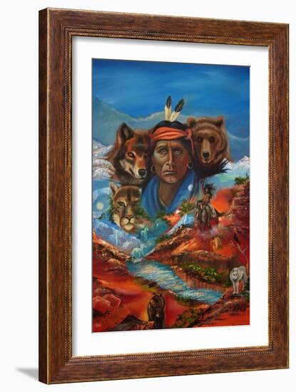 Spirit Guide Whispers-Sue Clyne-Framed Giclee Print