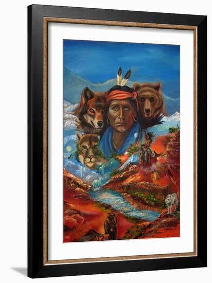 Spirit Guide Whispers-Sue Clyne-Framed Giclee Print