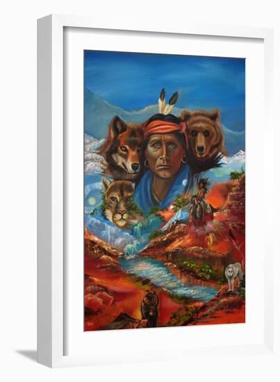 Spirit Guide Whispers-Sue Clyne-Framed Giclee Print