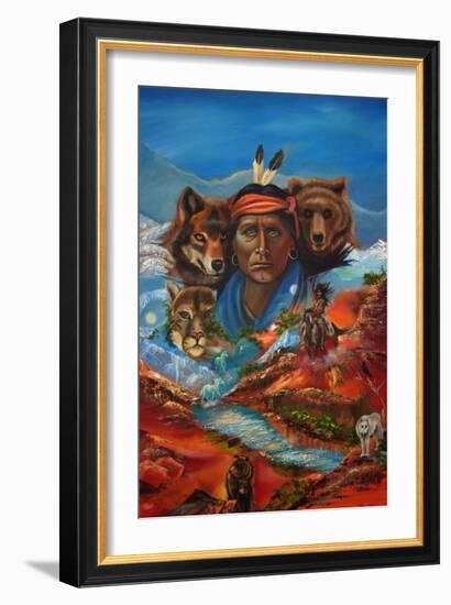 Spirit Guide Whispers-Sue Clyne-Framed Giclee Print