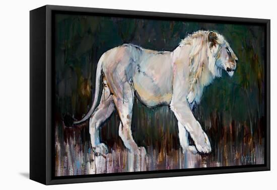 Spirit Lion, 2022, (Oil on Canvas)-Mark Adlington-Framed Premier Image Canvas