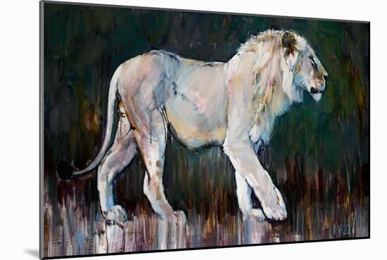 Spirit Lion, 2022, (Oil on Canvas)-Mark Adlington-Mounted Giclee Print