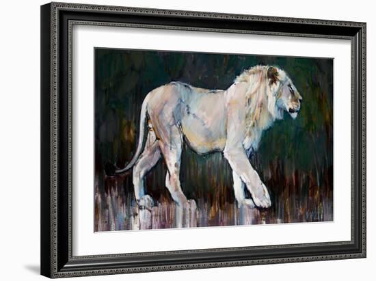 Spirit Lion, 2022, (Oil on Canvas)-Mark Adlington-Framed Giclee Print