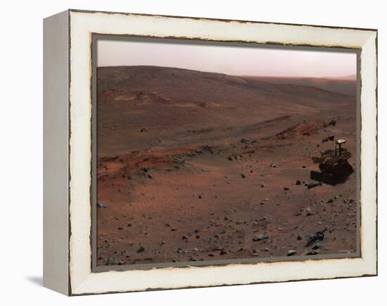 Spirit Mars Exploration Rover on the Flank of Husband Hill-Stocktrek Images-Framed Premier Image Canvas