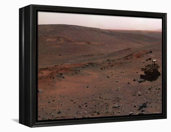 Spirit Mars Exploration Rover on the Flank of Husband Hill-Stocktrek Images-Framed Premier Image Canvas