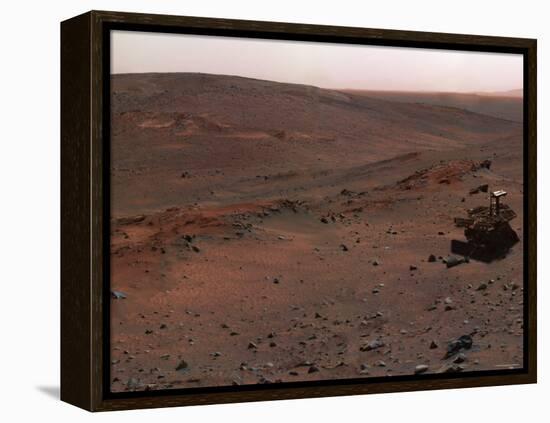 Spirit Mars Exploration Rover on the Flank of Husband Hill-Stocktrek Images-Framed Premier Image Canvas
