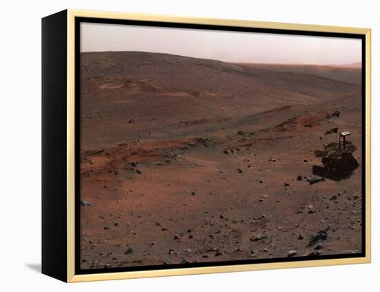 Spirit Mars Exploration Rover on the Flank of Husband Hill-Stocktrek Images-Framed Premier Image Canvas