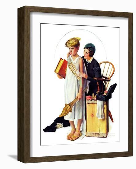 "Spirit of Education", April 21,1934-Norman Rockwell-Framed Giclee Print