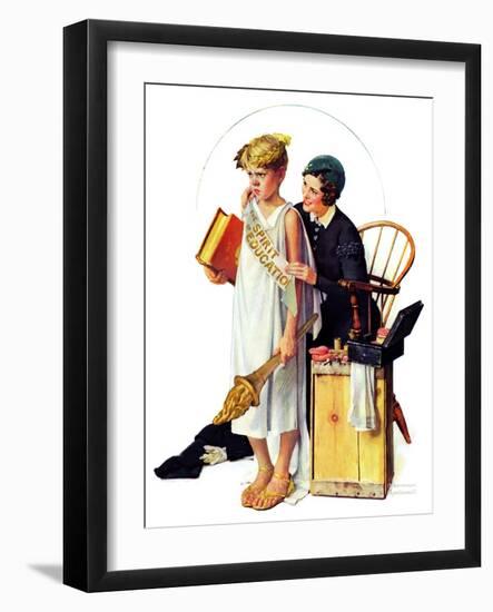 "Spirit of Education", April 21,1934-Norman Rockwell-Framed Giclee Print