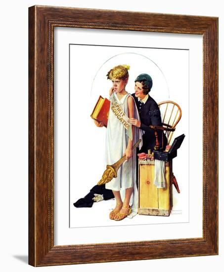 "Spirit of Education", April 21,1934-Norman Rockwell-Framed Premium Giclee Print