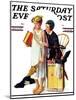 "Spirit of Education" Saturday Evening Post Cover, April 21,1934-Norman Rockwell-Mounted Giclee Print