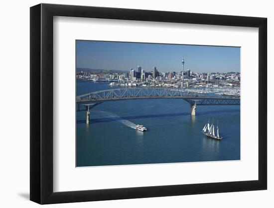 Spirit of New Zealand Tall Ship, Passenger Ferry, Auckland, North Island, New Zealand-David Wall-Framed Photographic Print