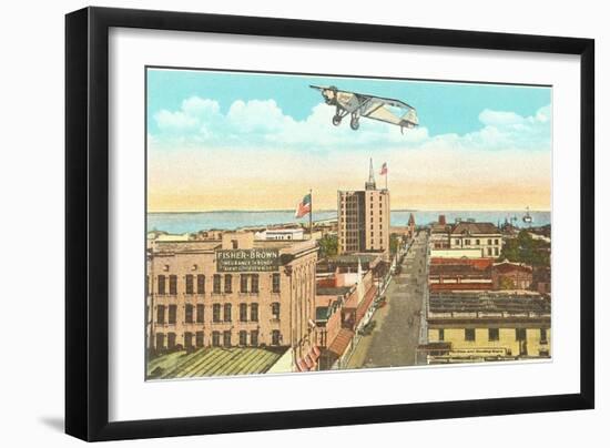 Spirit of St. Louis over Pensacola, Florida-null-Framed Art Print