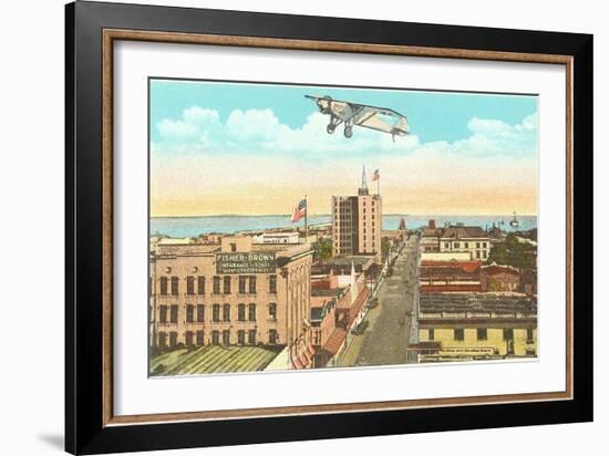 Spirit of St. Louis over Pensacola, Florida-null-Framed Art Print