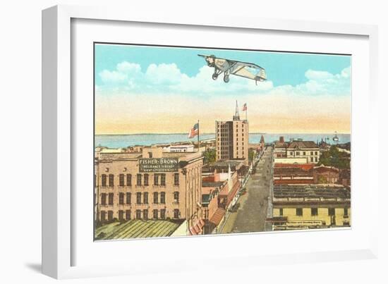 Spirit of St. Louis over Pensacola, Florida-null-Framed Art Print