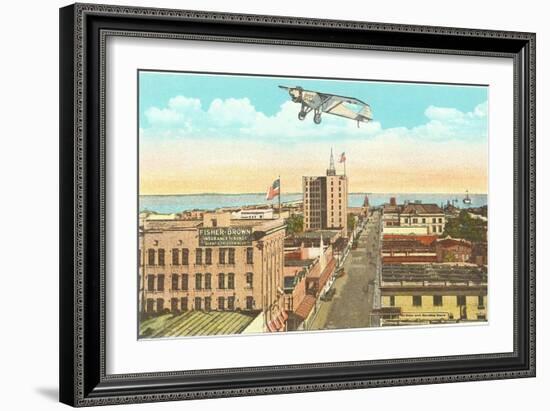 Spirit of St. Louis over Pensacola, Florida-null-Framed Art Print