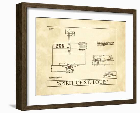 Spirit of St. Louis-null-Framed Art Print