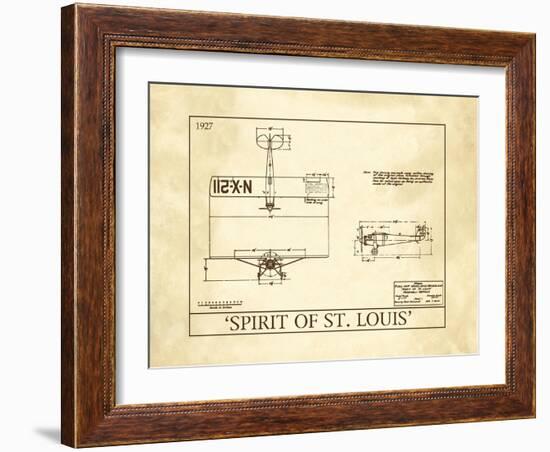 Spirit of St. Louis-null-Framed Art Print