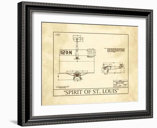 Spirit of St. Louis-null-Framed Art Print