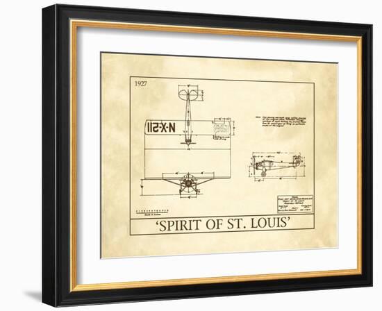 Spirit of St. Louis-null-Framed Art Print