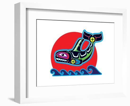 Spirit Orca-null-Framed Art Print