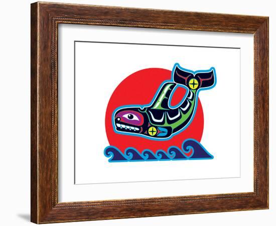 Spirit Orca-null-Framed Art Print