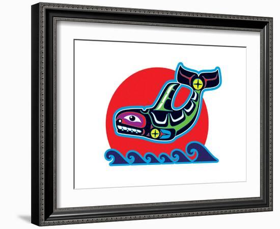 Spirit Orca-null-Framed Art Print