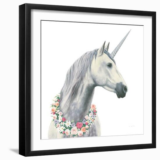 Spirit Unicorn I Square-James Wiens-Framed Art Print