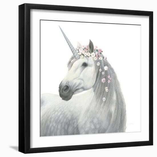 Spirit Unicorn II Square-James Wiens-Framed Art Print