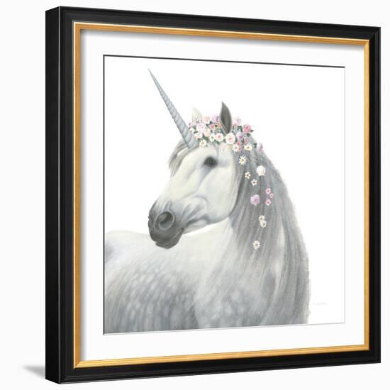 Spirit Unicorn II Square-James Wiens-Framed Art Print