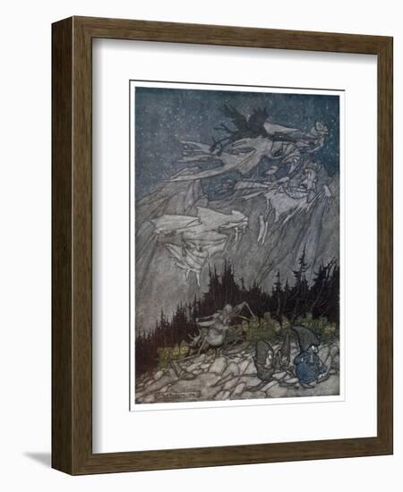 Spirits of the Catskill Mountains-Arthur Rackham-Framed Art Print