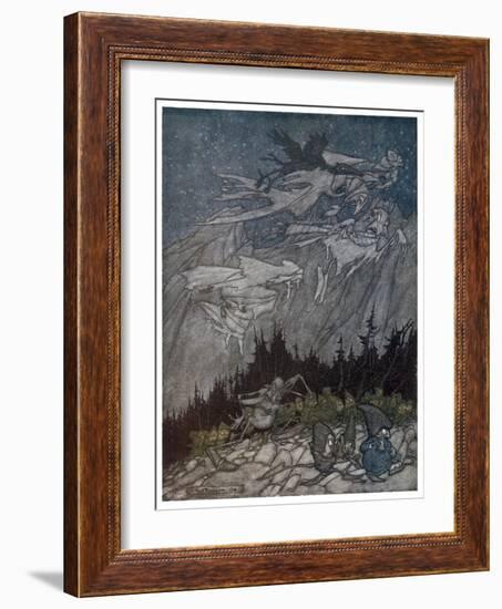 Spirits of the Catskill Mountains-Arthur Rackham-Framed Art Print