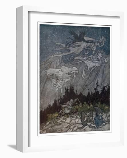 Spirits of the Catskill Mountains-Arthur Rackham-Framed Art Print