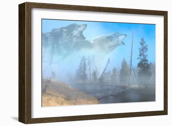 Spirits of Yellowstone-Gordon Semmens-Framed Photographic Print