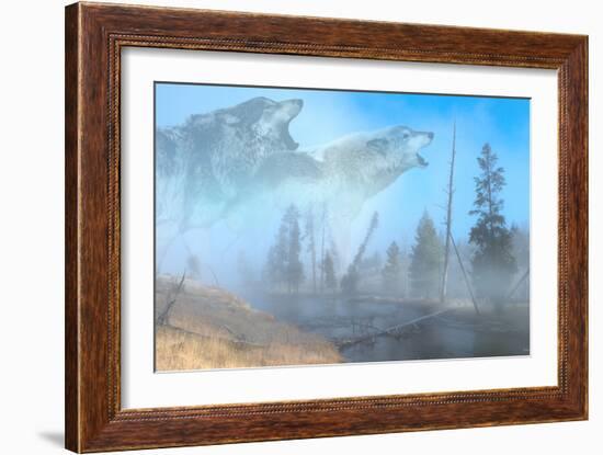 Spirits of Yellowstone-Gordon Semmens-Framed Photographic Print