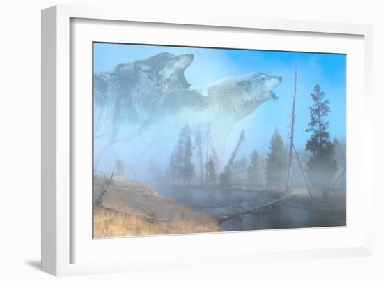 Spirits of Yellowstone-Gordon Semmens-Framed Photographic Print