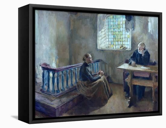 Spiritual guidance, 1892 by Harriet Backer-Harriet Backer-Framed Premier Image Canvas