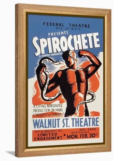 Spirochete Presented by the Federal Theater Division of WPA-null-Framed Stretched Canvas