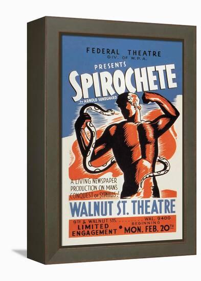 Spirochete Presented by the Federal Theater Division of WPA-null-Framed Stretched Canvas