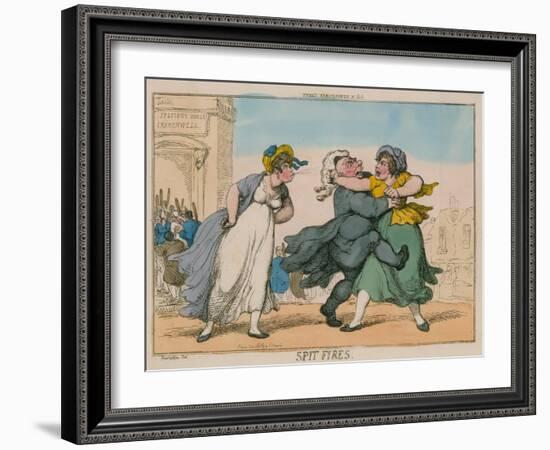 Spit Fires. Sessions House, Clerkenwell-Thomas Rowlandson-Framed Giclee Print