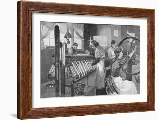 Spitalfields Silk Weavers, 1893-Enoch Ward-Framed Giclee Print