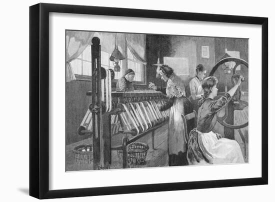 Spitalfields Silk Weavers, 1893-Enoch Ward-Framed Giclee Print